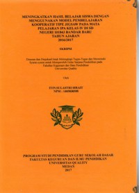 Meningkatkan hasil belajar siswa dengan menggunakan model pembelajaran kooperatif tipe jigsaw pada mata pelajaran ipa kelas iv di sd negeri 101843 bandar baru tahun ajaran 2016/2017