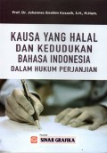 Kausa yang Halal dan Kedudukan Bahasa Indonesia dalam Hukum Perjanjian