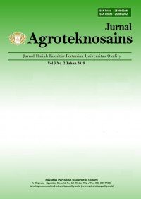 Jurnal Agroteknosains, Vol.3, No.2