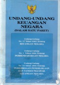 Undang-Undang Keuangan Negara (Dalam Satu Paket), Cet.1