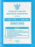 Undang-Undang Republik Indonesia Tentang Narkotika–Narkoba