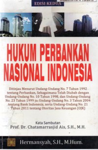 Hukum Perbankan Nasional Indonesia, Ed.2, Cet.8