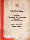 Undang-undang Dasar Pedoman Penghayatan Dan Pengalaman Pancasila Dan Garis-garis Besar Haluan Negara