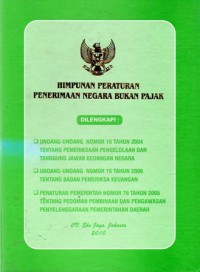 Himpunan Peraturan Penerimaan Negara Bukan Pajak, Cet 1