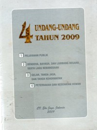 4 Undang-Undang Tahun 2009, Cet.1