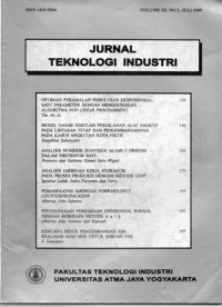 JURNAL TEKNOLOGI INDUSTRI