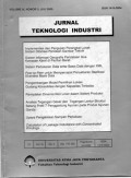 JURNAL TEKNOLOGI INDUSTRI