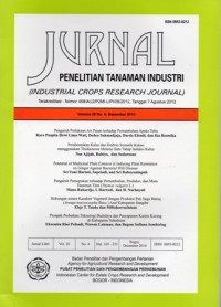 JURNAL PENELITIAN TANAMAN INDUSTRI = INDUSTRIAL CROPS RESERACH JOURNAL