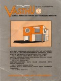 Vasthu : Jurnal Fakultas Teknik dan Teknik Industri