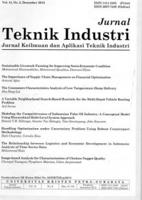 Jurnal Teknik Industri : Jurnal Keilmuan Dan Aplikasi Teknik Industri