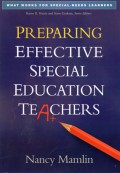 Preparing Effective Special Education Teachers