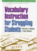 Vocabulary Instruction For Struggling Students