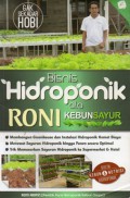 Bisnis Hidroponik Ala Roni Kebun Sayur