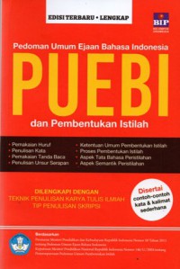 Pedoman Umum Ejaan Bahasa Indonesia PUEBI Dan Pembentukan Istilah, Cet.5