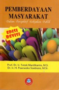 Pemberdayaan Masyarakat Dalam Perspektif Kebijakan Publik, Ed.Rev, Cet.4